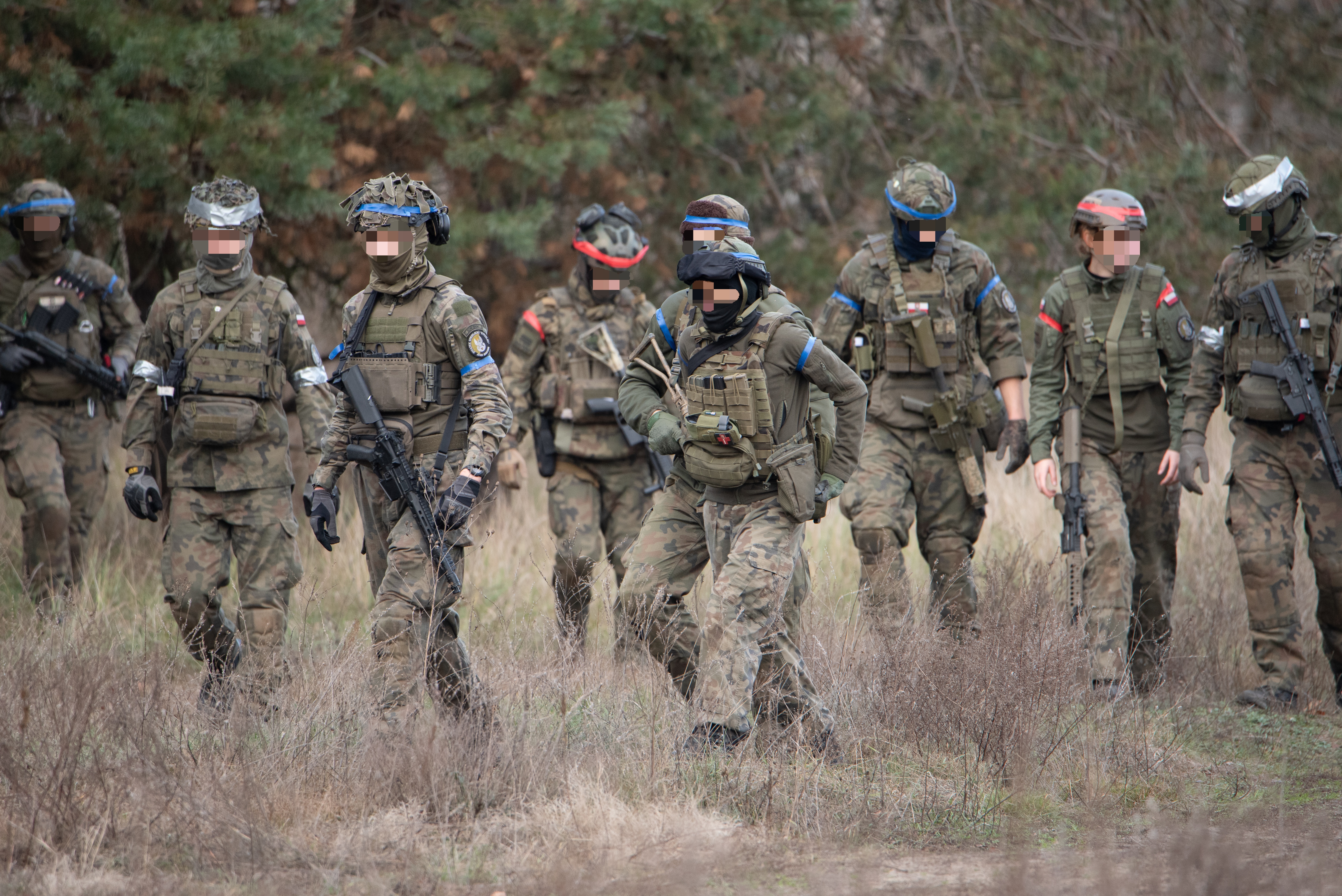 Grupa Jednostki Strzeleckiej 1404 podczas ćwiczeń
